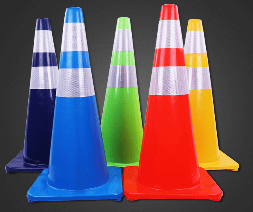 Reflective orange PVC Traffic Cones